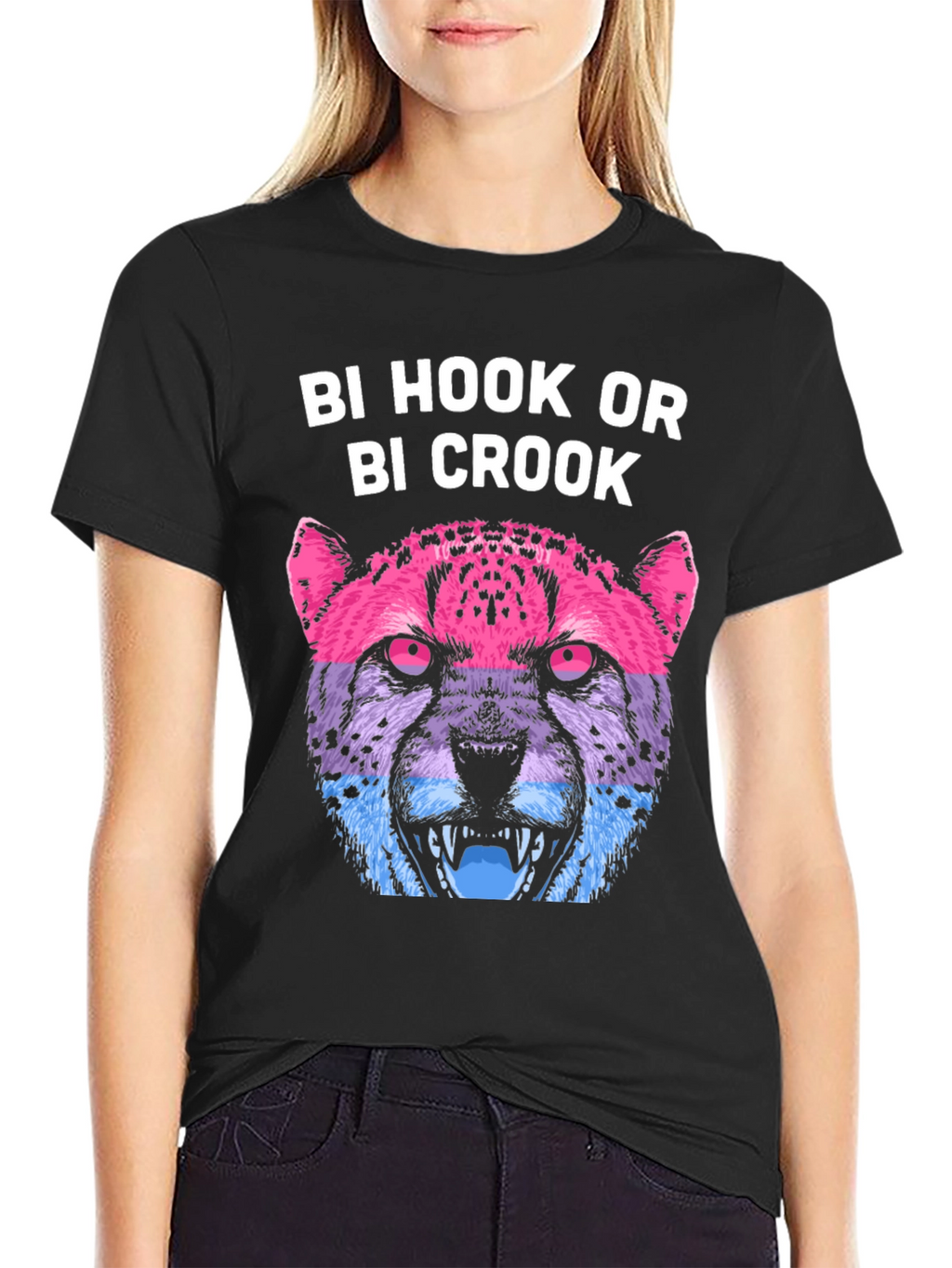 Bi Hook or Crook Graphic Tee