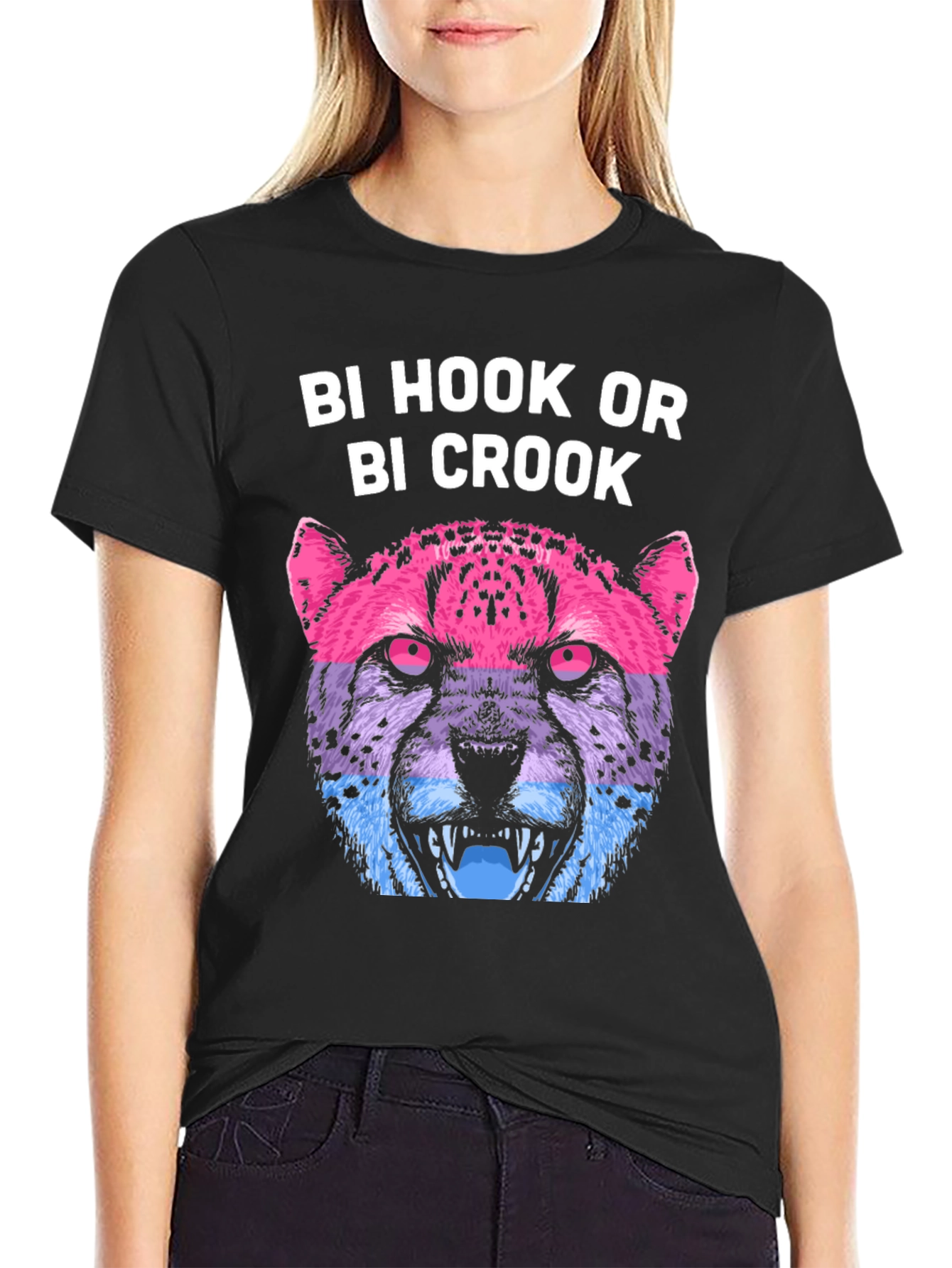 Bi Hook or Crook Graphic Tee