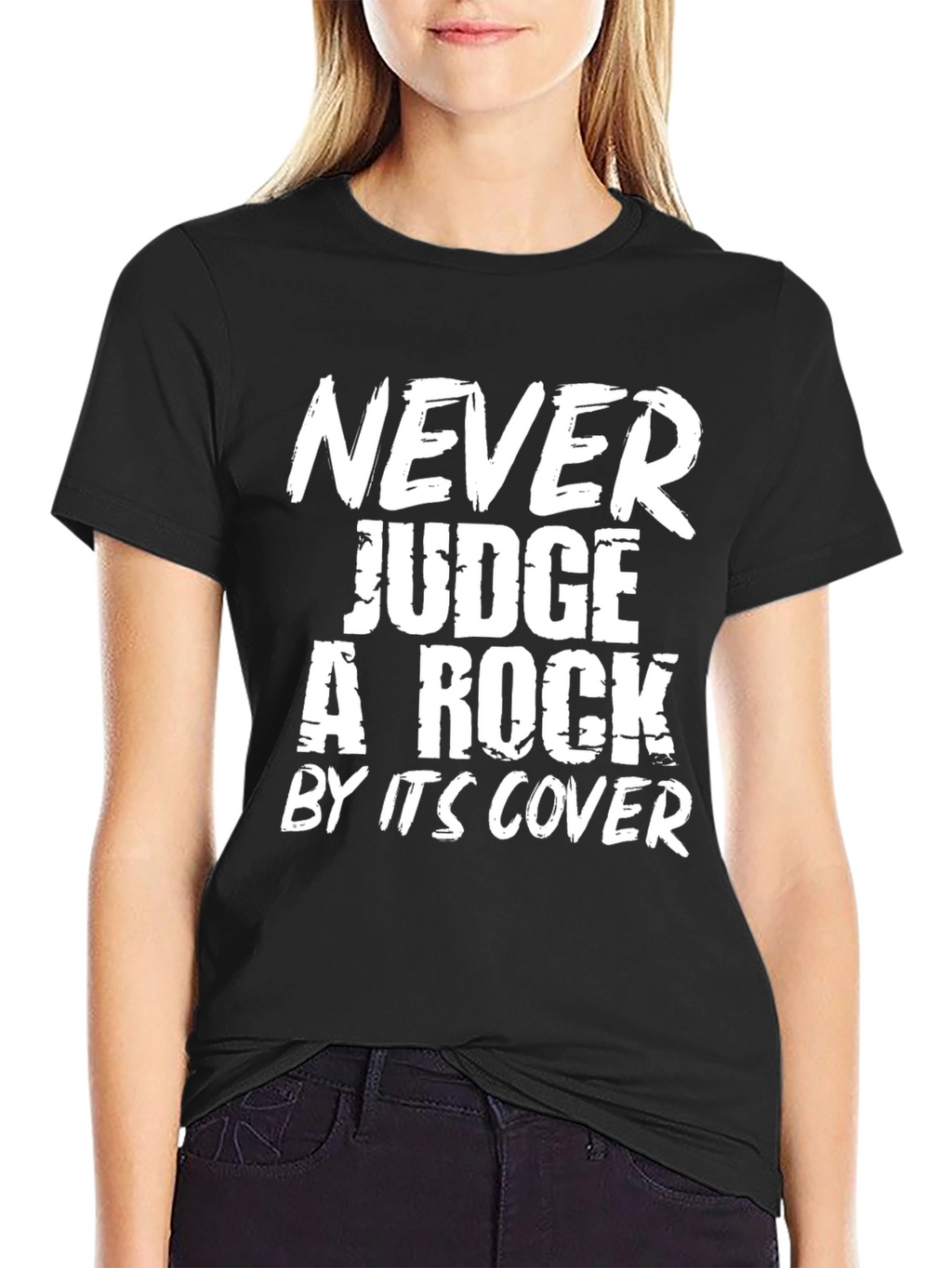Never Judge a Rock Black T-Shirt