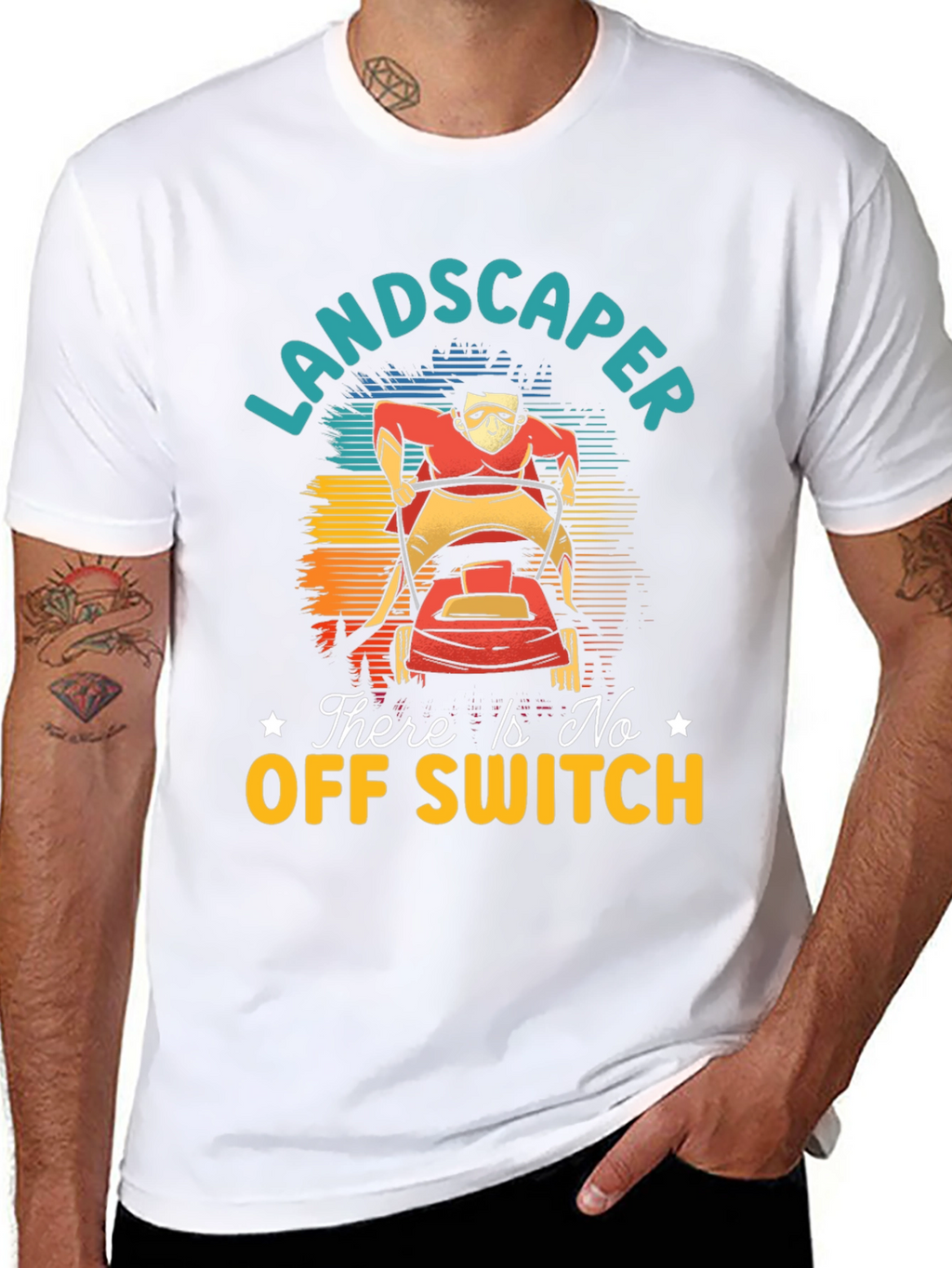 Landscaper There Is No Off Switch Graphic T-Shirt