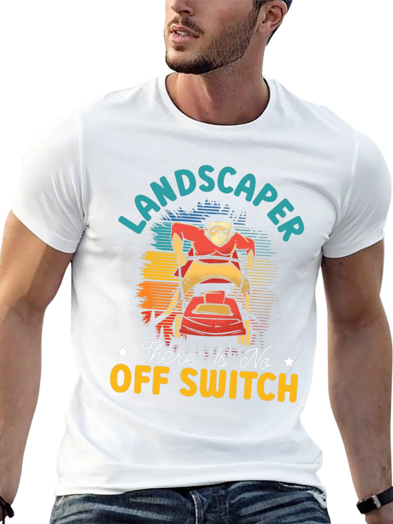 Landscaper There Is No Off Switch Graphic T-Shirt
