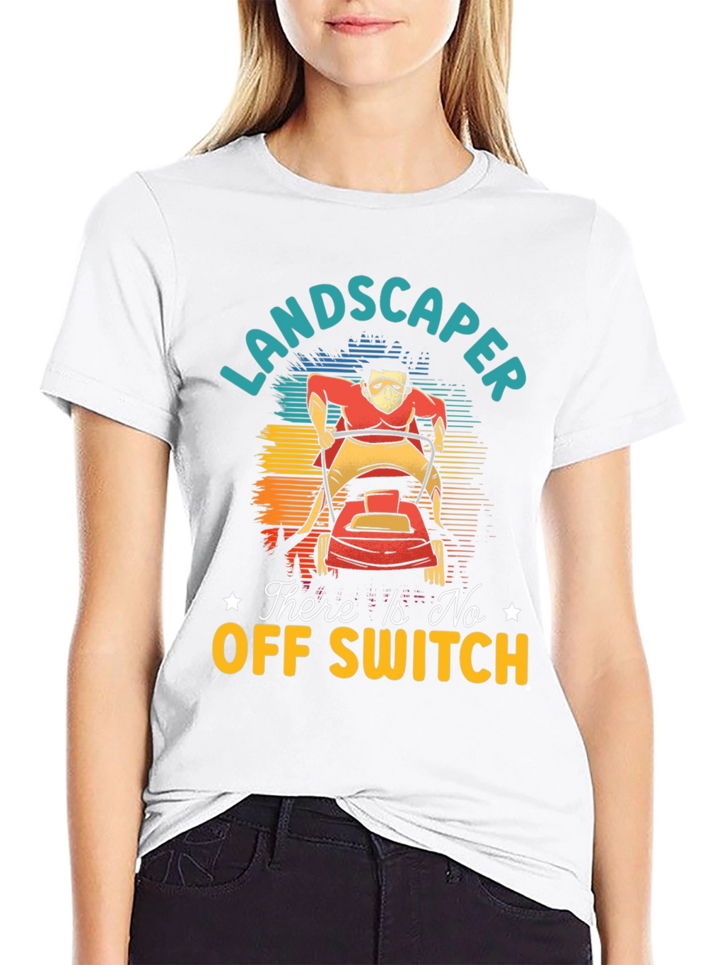 Landscaper There Is No Off Switch Graphic T-Shirt