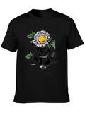 Daisy Life Graphic Tee - Black Casual Shirt