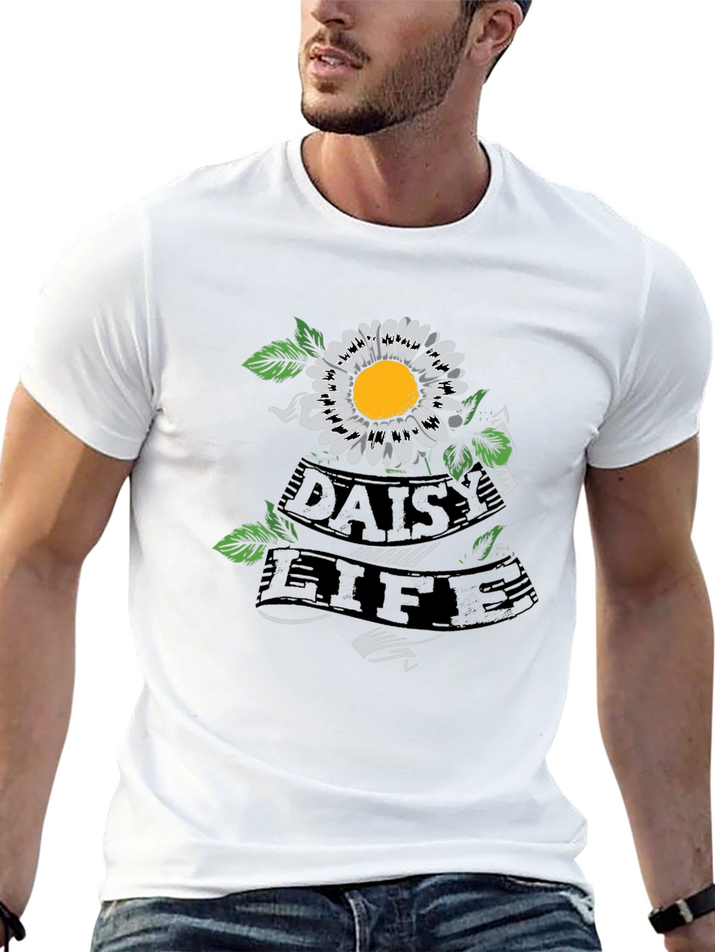Daisy Life Graphic Tee - Black Casual Shirt