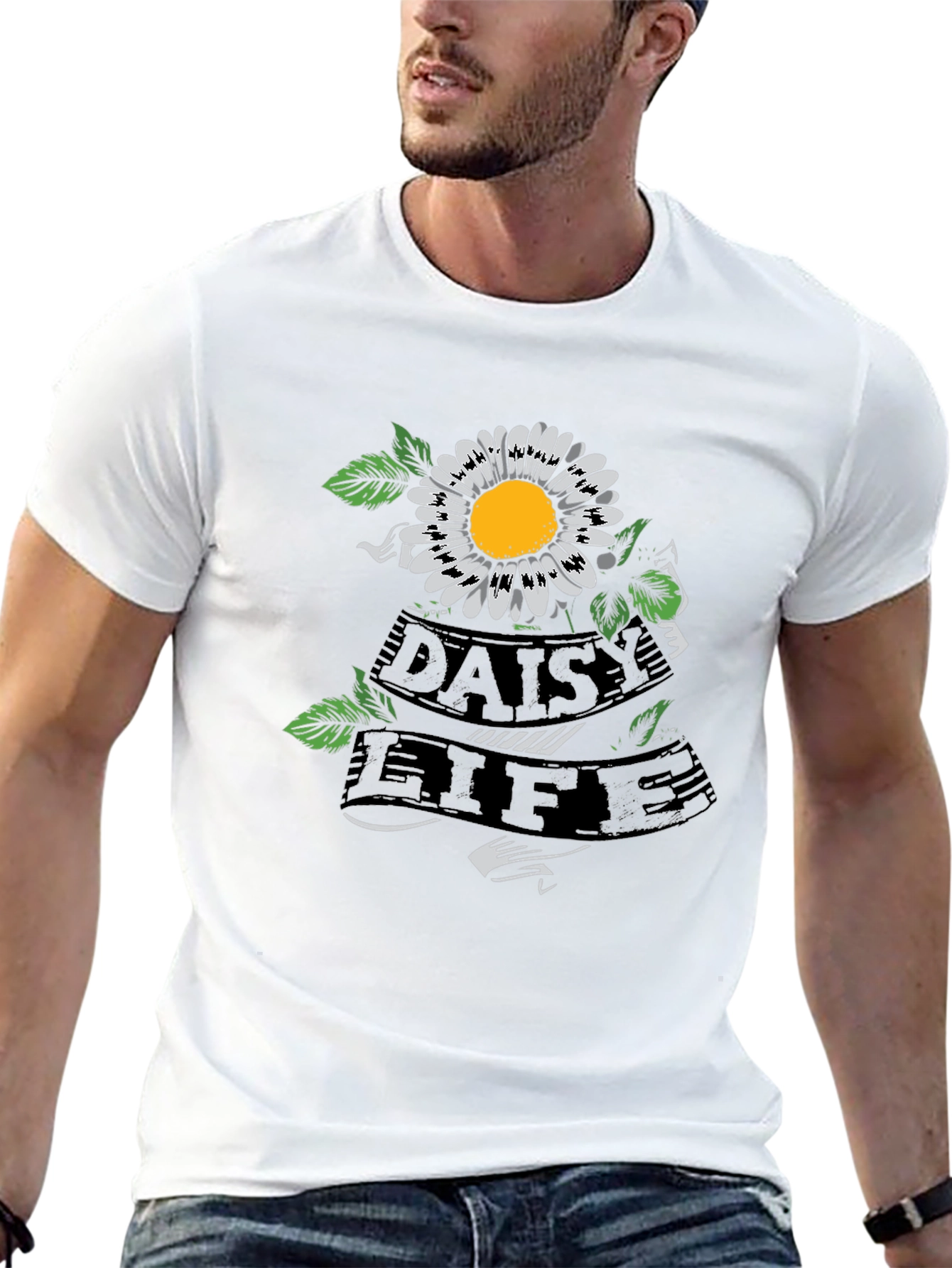Daisy Life Graphic Tee - Black Casual Shirt