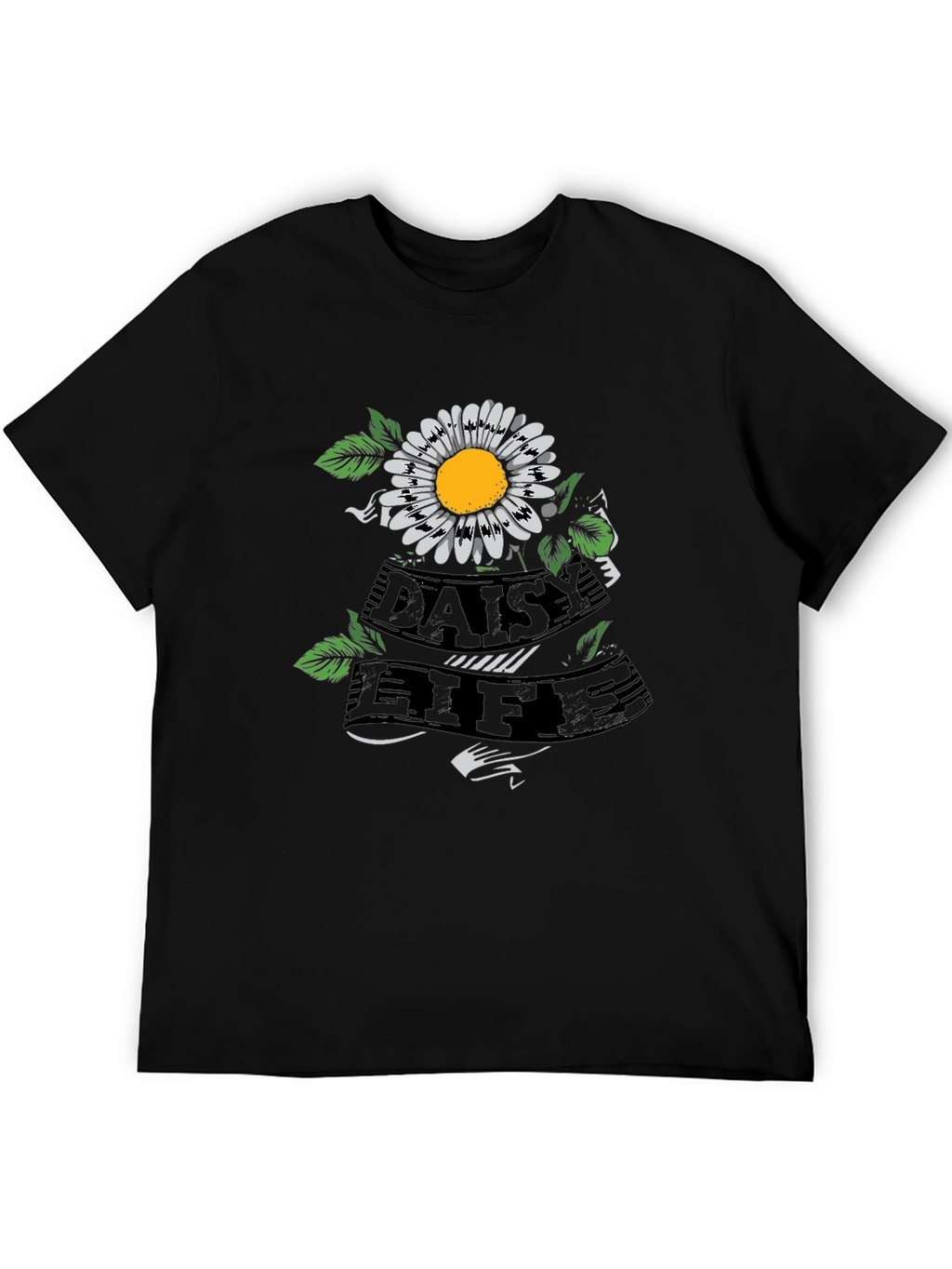 Daisy Life Graphic Tee - Black Casual Shirt