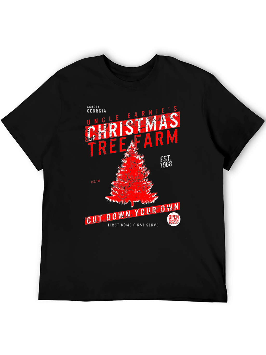 Uncle Earnies Christmas Tree Farm Graphic T-Shirt