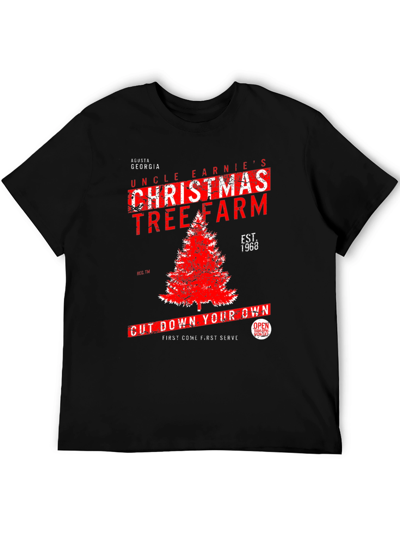 Uncle Earnies Christmas Tree Farm Graphic T-Shirt