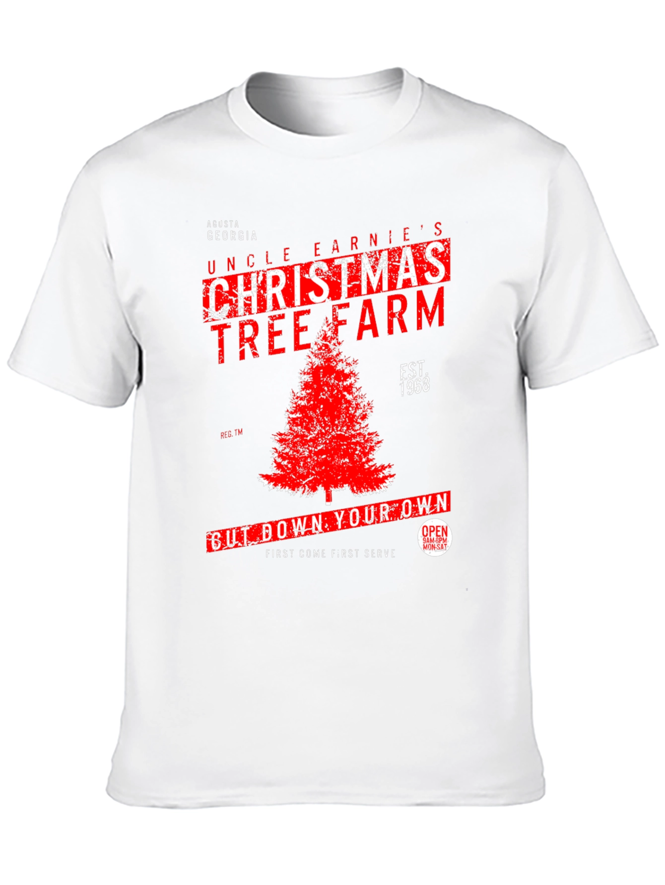 Uncle Earnies Christmas Tree Farm Graphic T-Shirt