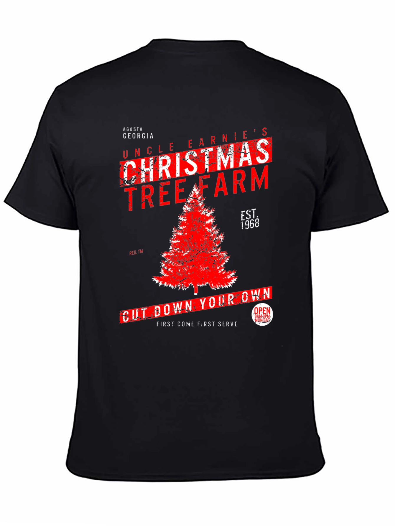 Uncle Earnies Christmas Tree Farm Graphic T-Shirt