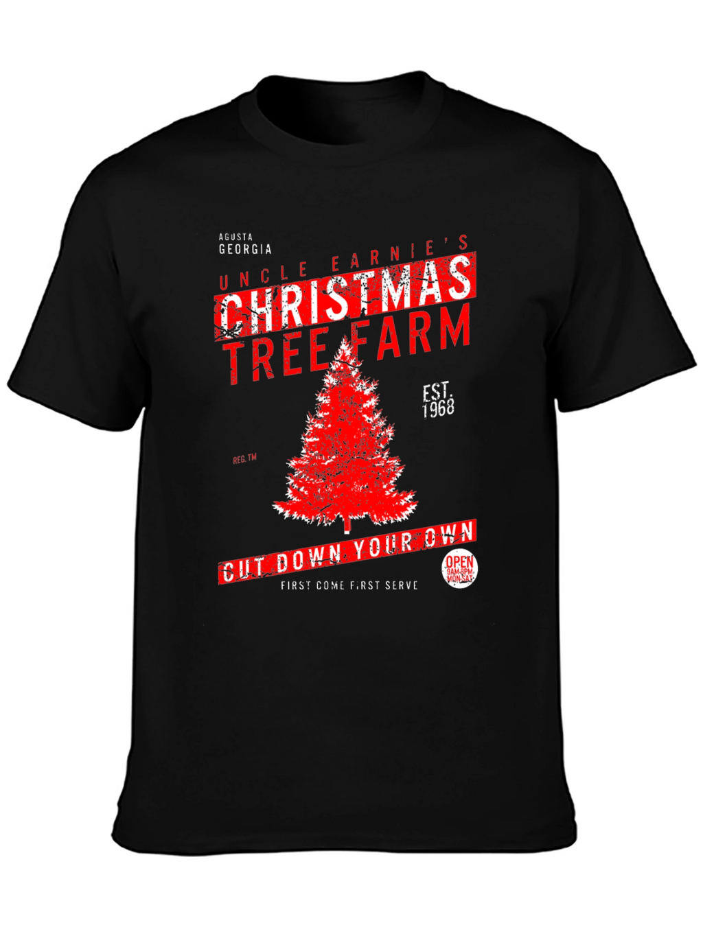 Uncle Earnies Christmas Tree Farm Graphic T-Shirt