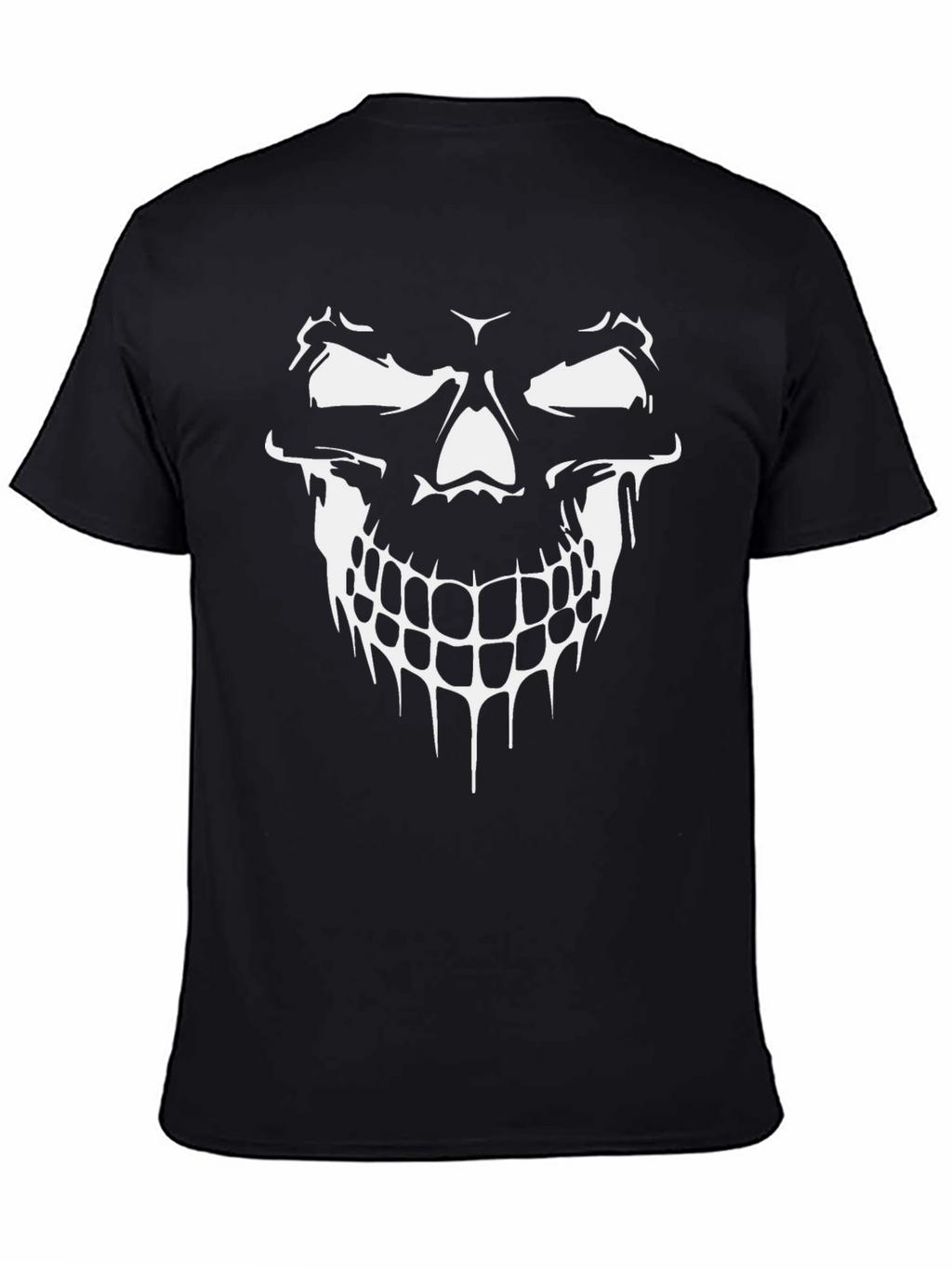 Skull Graphic Black T-Shirt - Edgy Mens Fashion