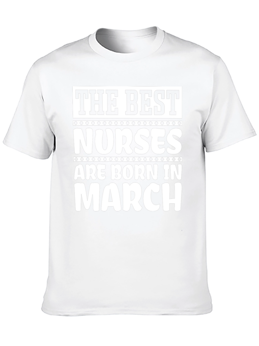 Best Nurses Born in March - Black T-Shirt