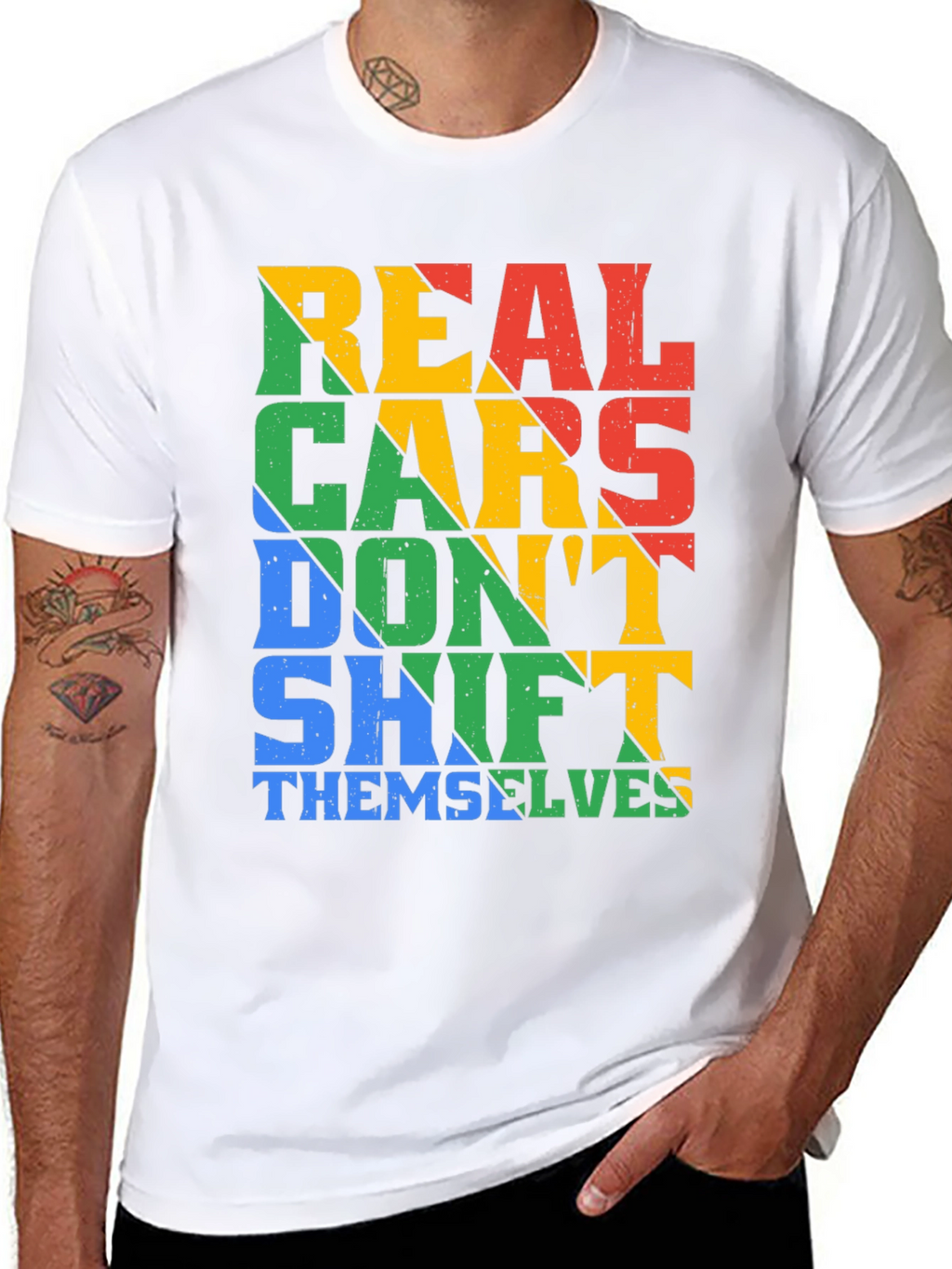 Real Cars Dont Shift Themselves T-Shirt
