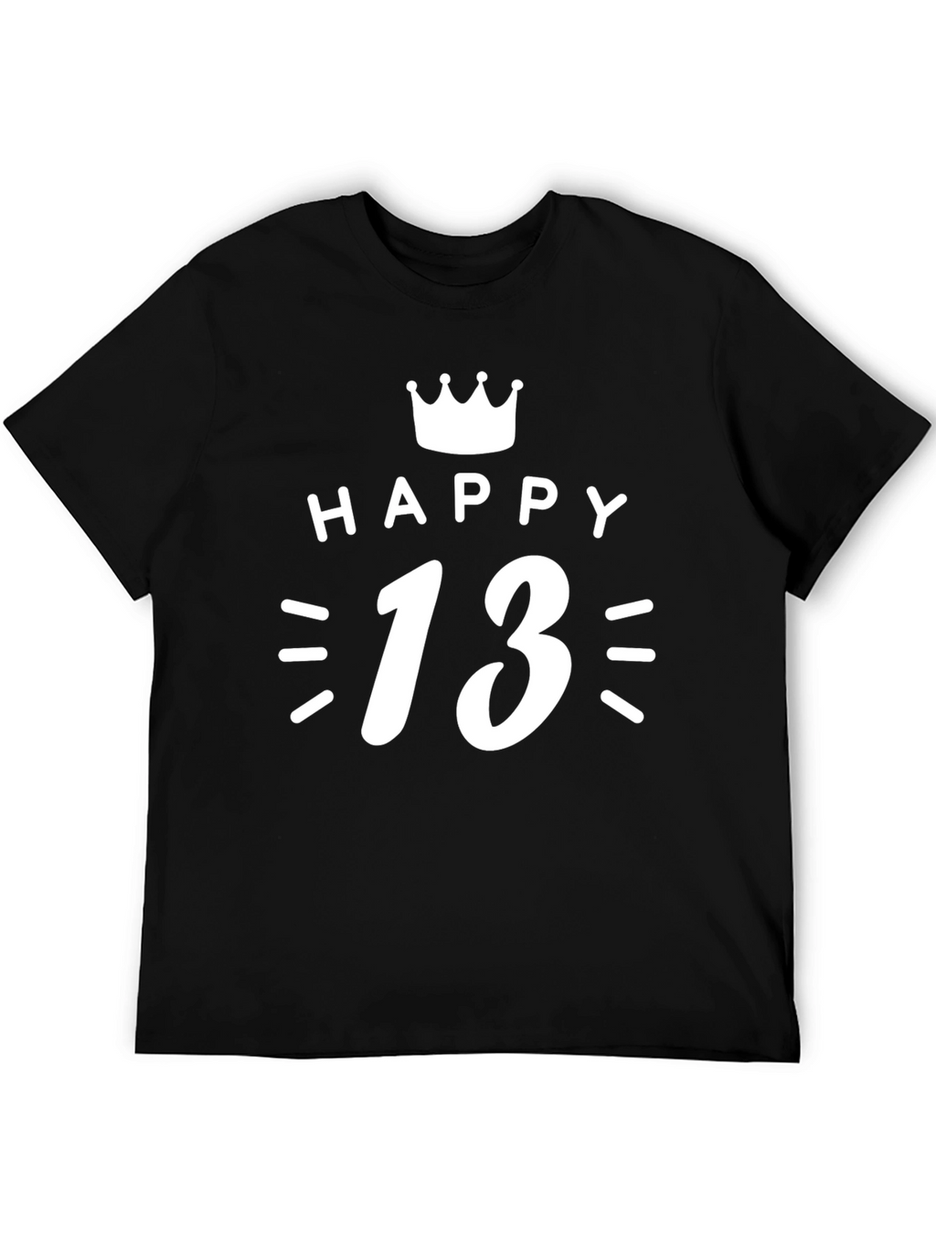 Happy 13th Birthday T-Shirt - Crown Graphic