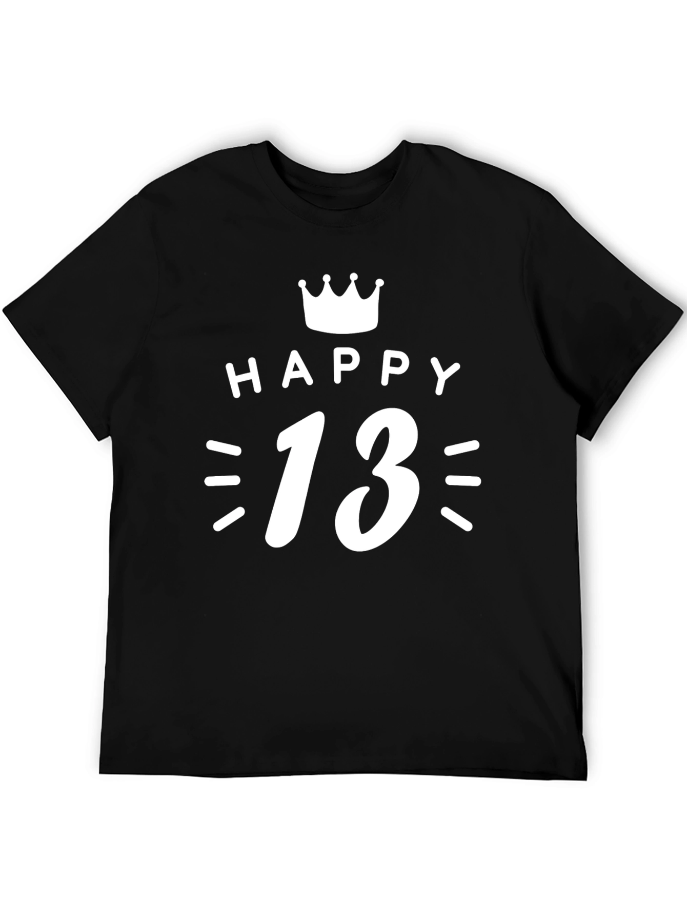 Happy 13th Birthday T-Shirt - Crown Graphic