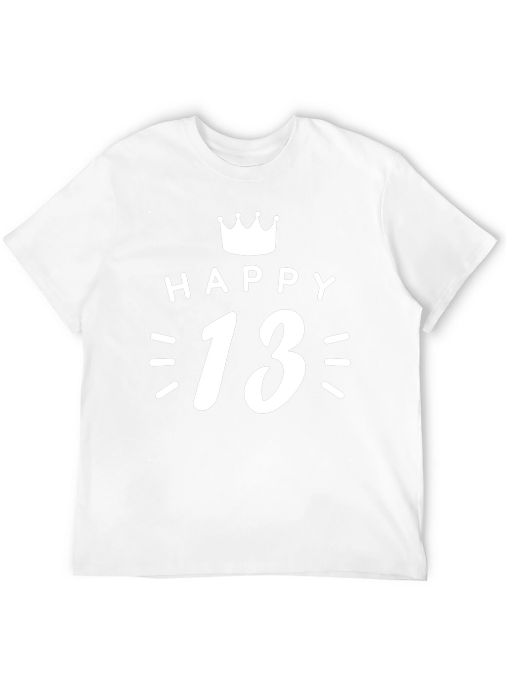 Happy 13th Birthday T-Shirt - Crown Graphic