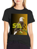 Soar Eagle Graphic T-Shirt - Black