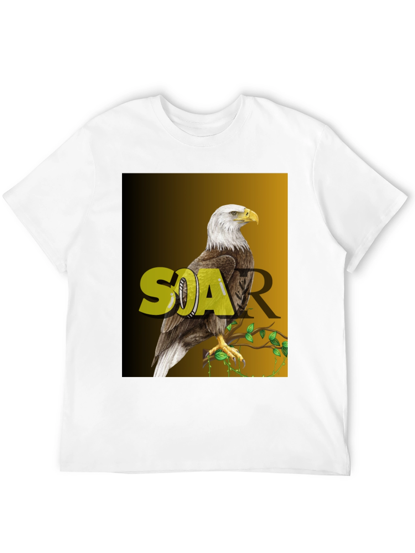Soar Eagle Graphic T-Shirt - Black