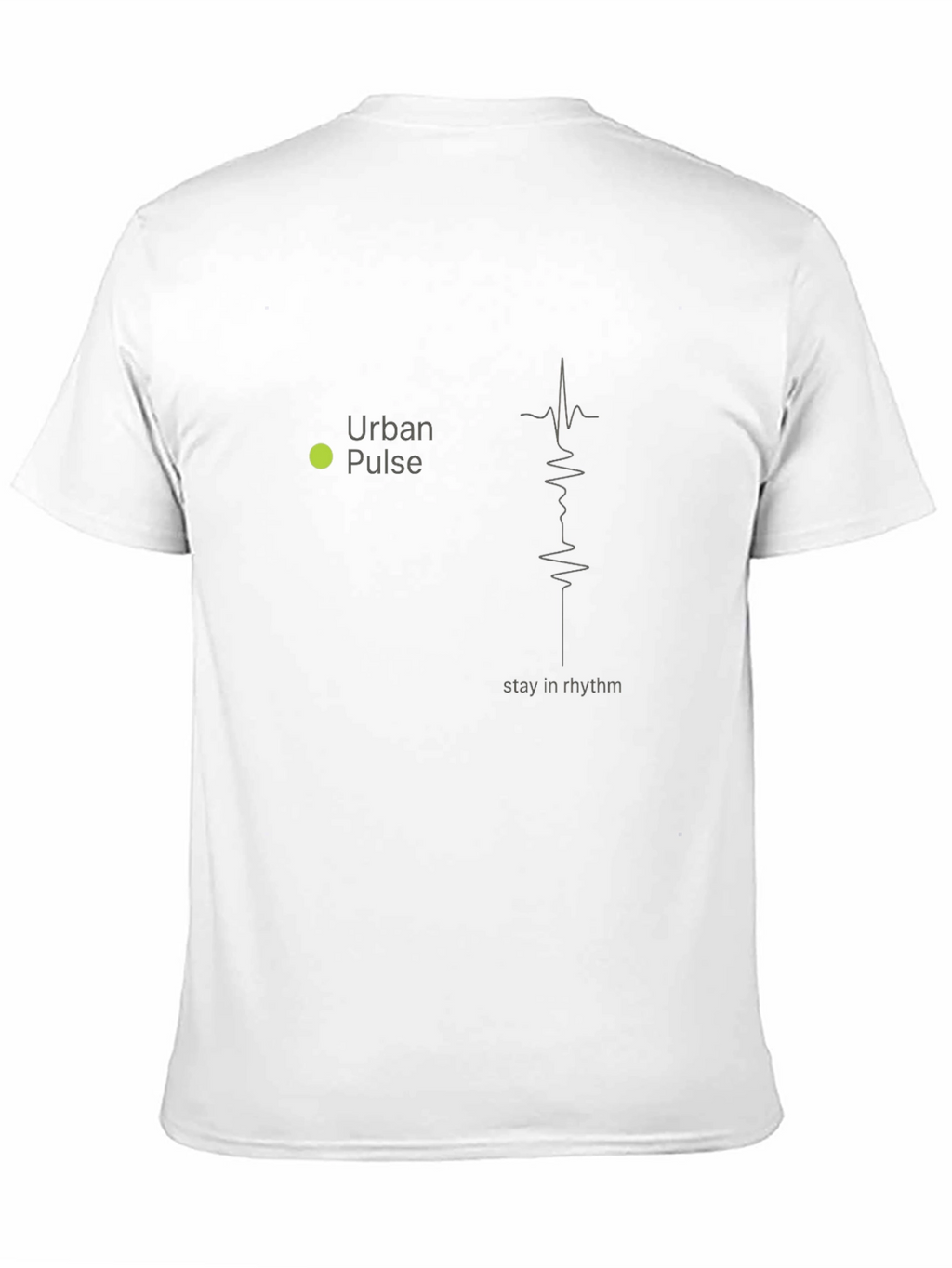 Urban Pulse Black T-Shirt - Stay in Rhythm Design