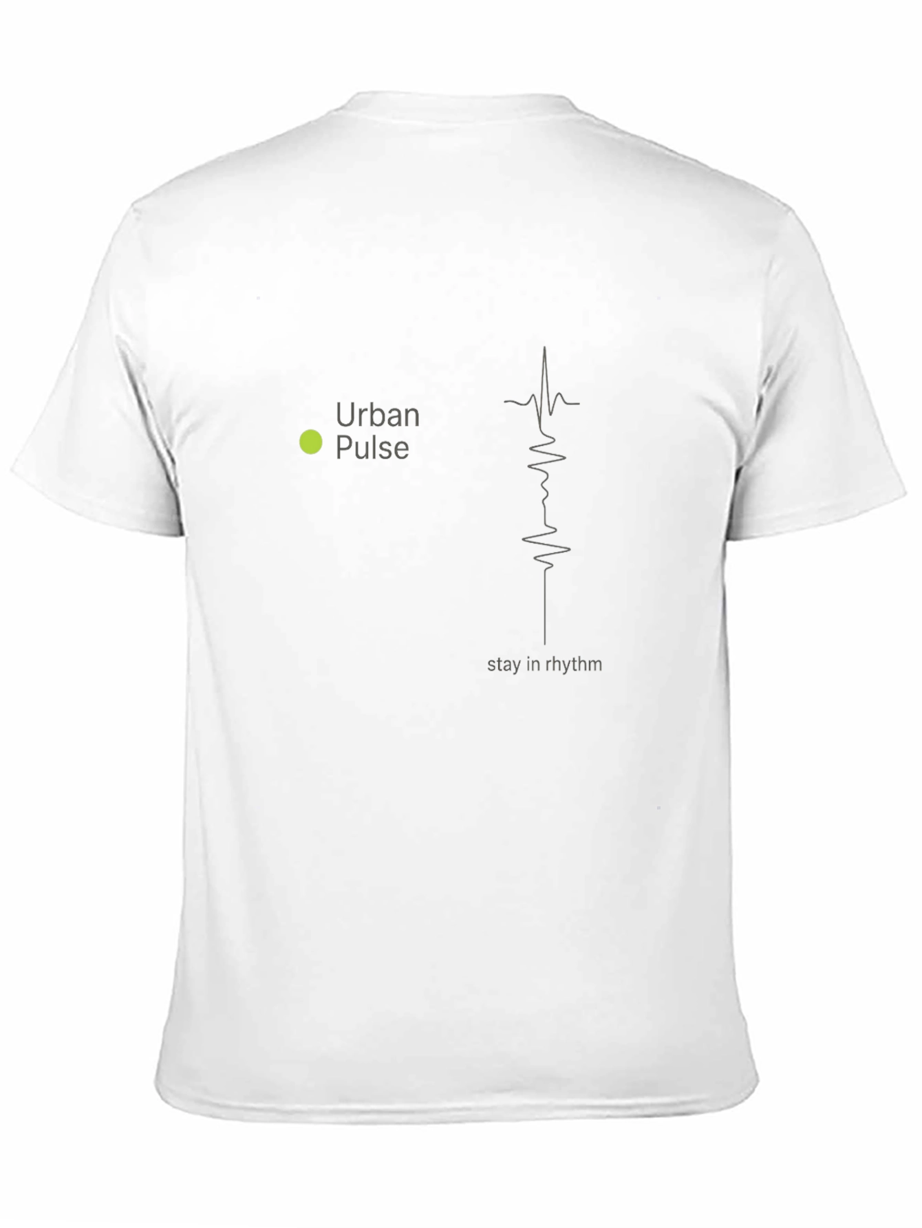 Urban Pulse Black T-Shirt - Stay in Rhythm Design