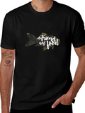 Friend Not Food Goldfish Black T-Shirt