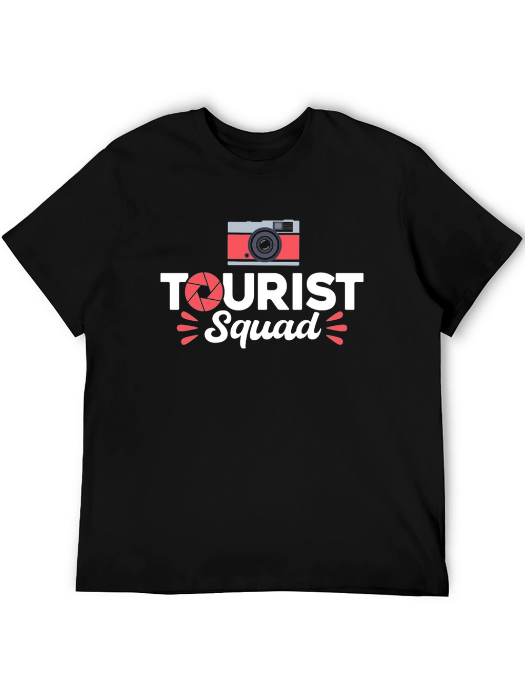 Tourist Squad Black T-Shirt - Vacation Ready!