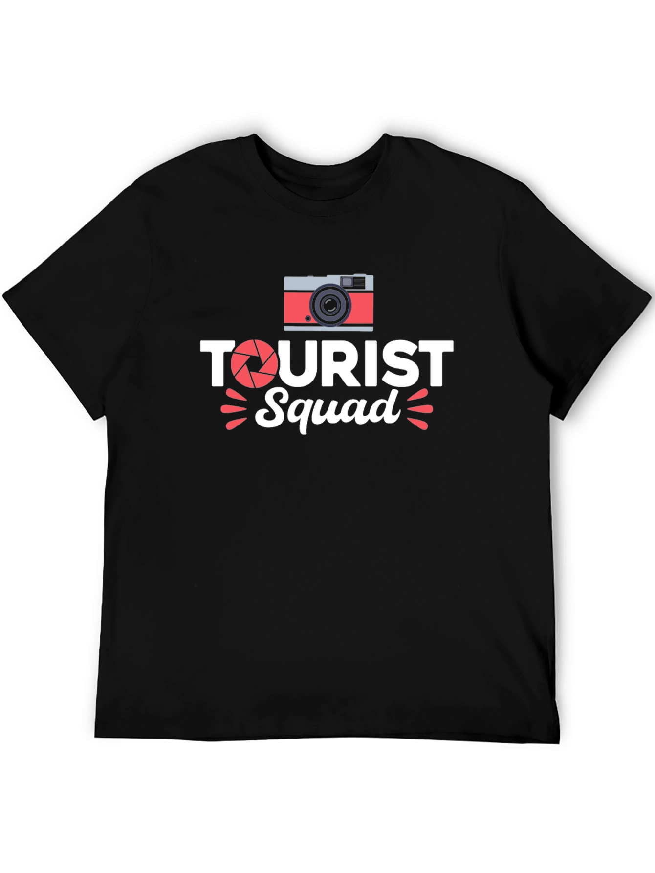 Tourist Squad Black T-Shirt - Vacation Ready!