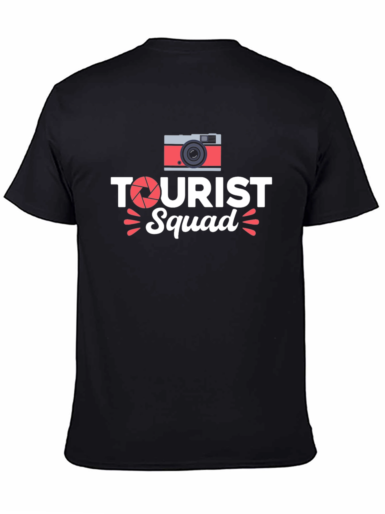 Tourist Squad Black T-Shirt - Vacation Ready!