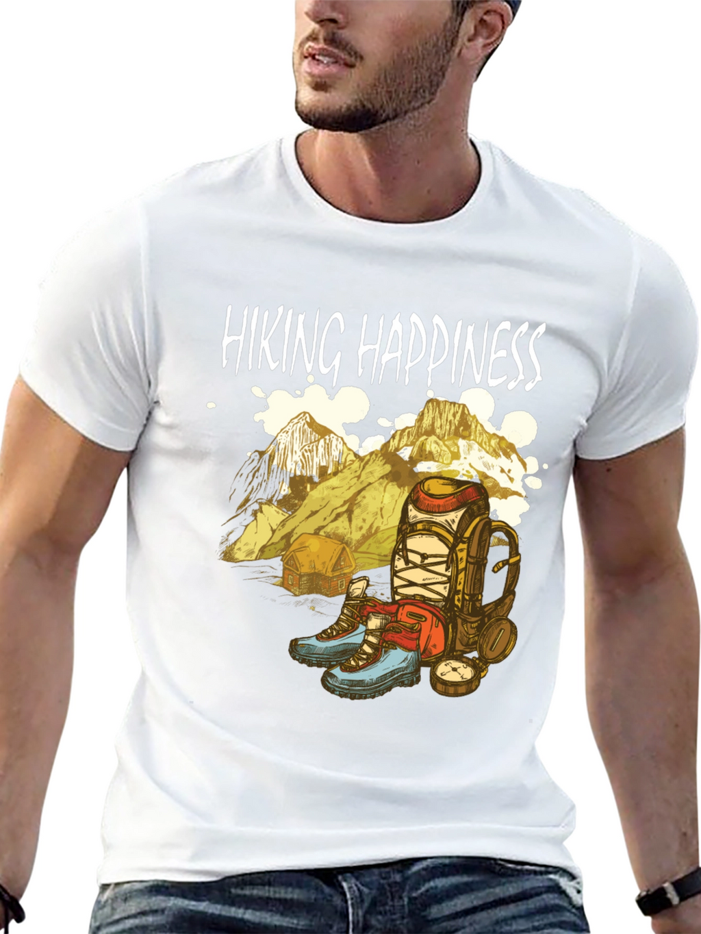 Hiking Happiness Graphic Tee - Adventure Awaits!