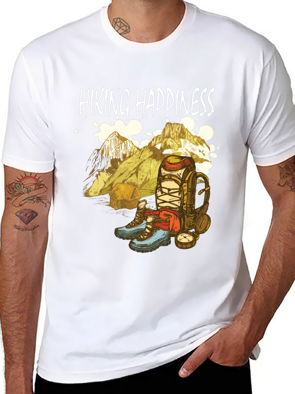 Hiking Happiness Graphic Tee - Adventure Awaits!