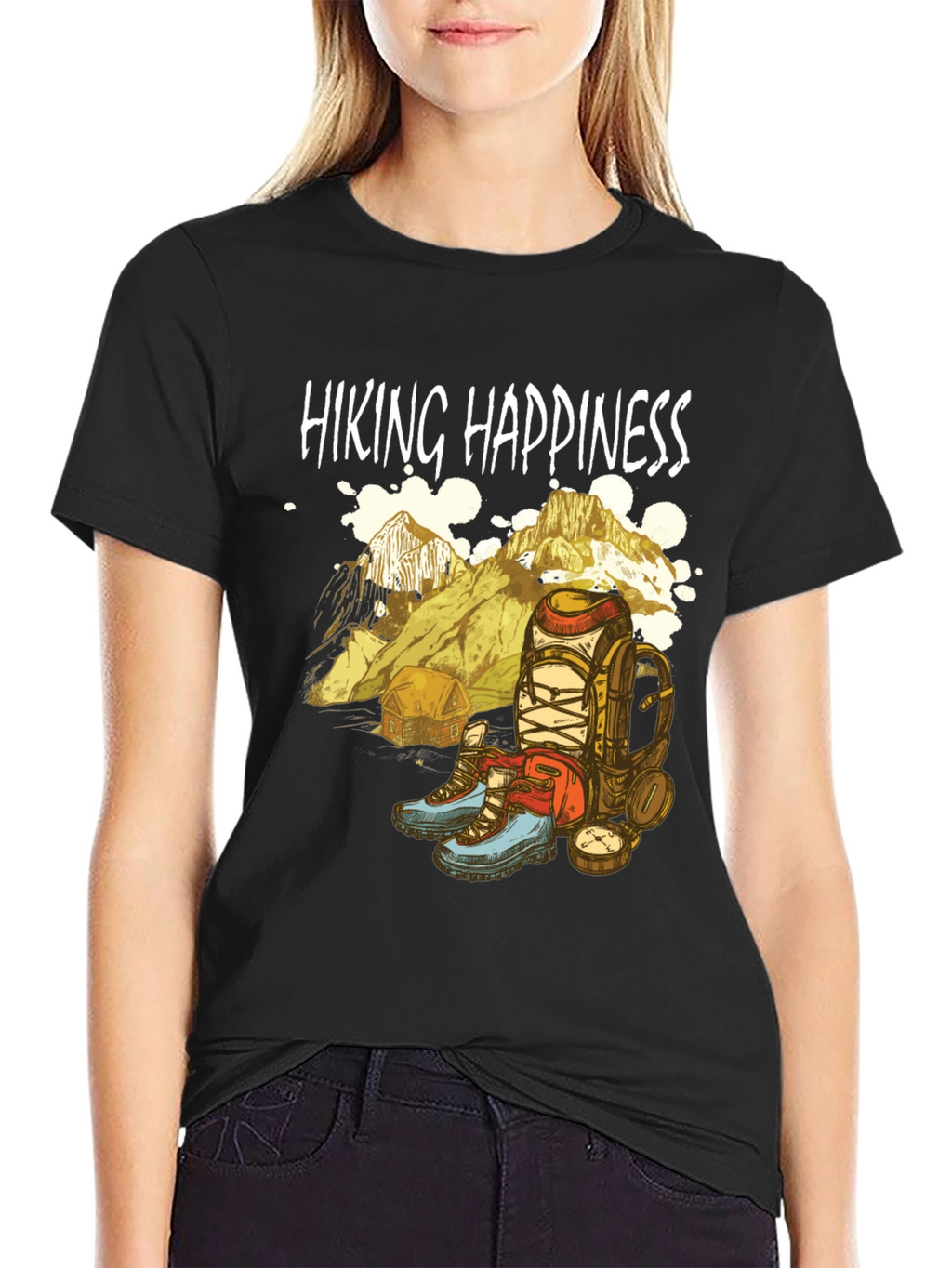 Hiking Happiness Graphic Tee - Adventure Awaits!