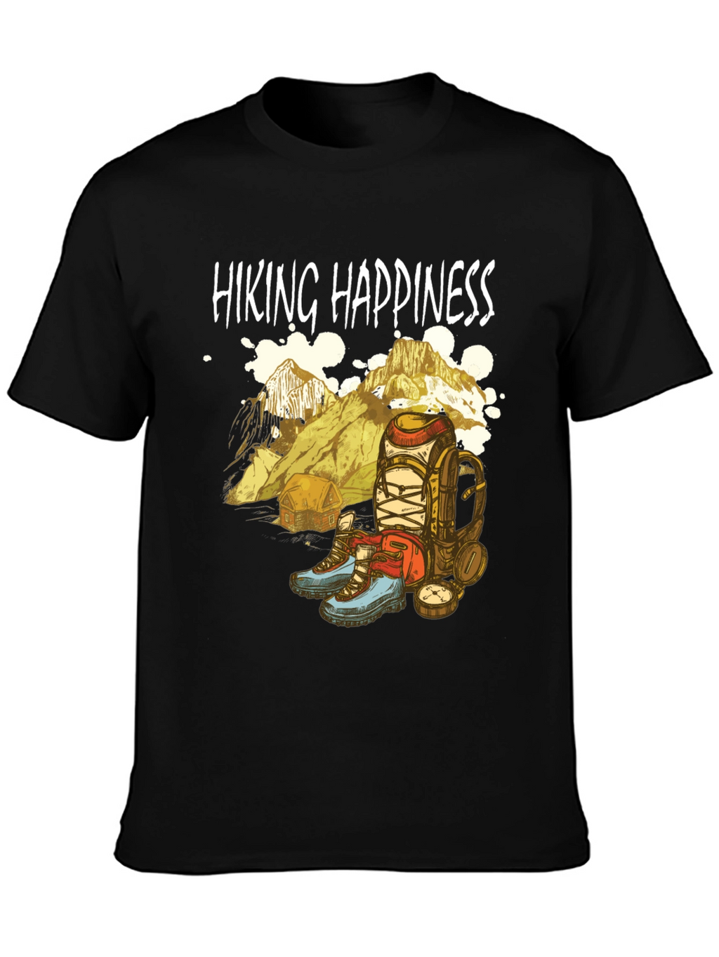 Hiking Happiness Graphic Tee - Adventure Awaits!