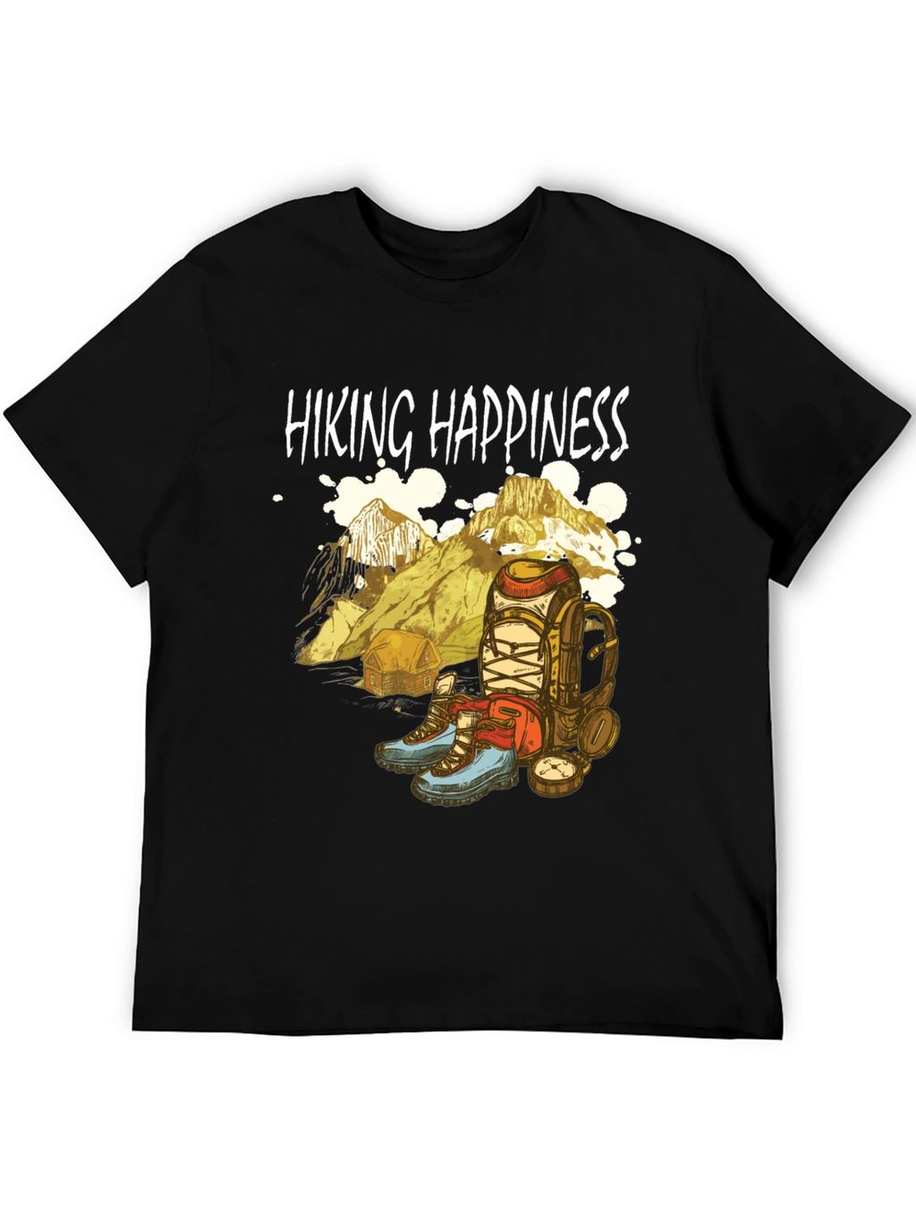 Hiking Happiness Graphic Tee - Adventure Awaits!