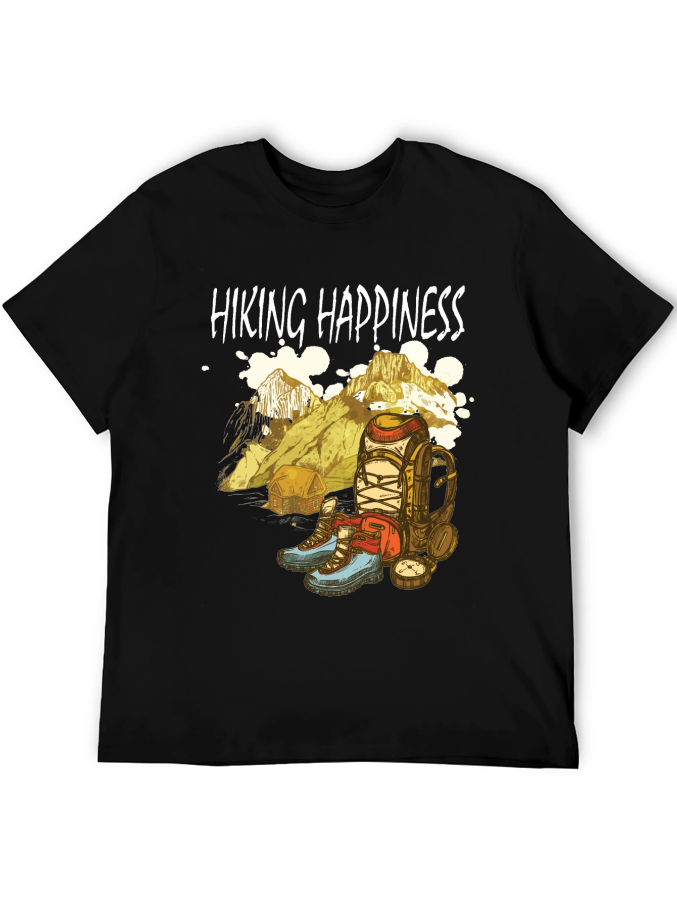 Hiking Happiness Graphic Tee - Adventure Awaits!