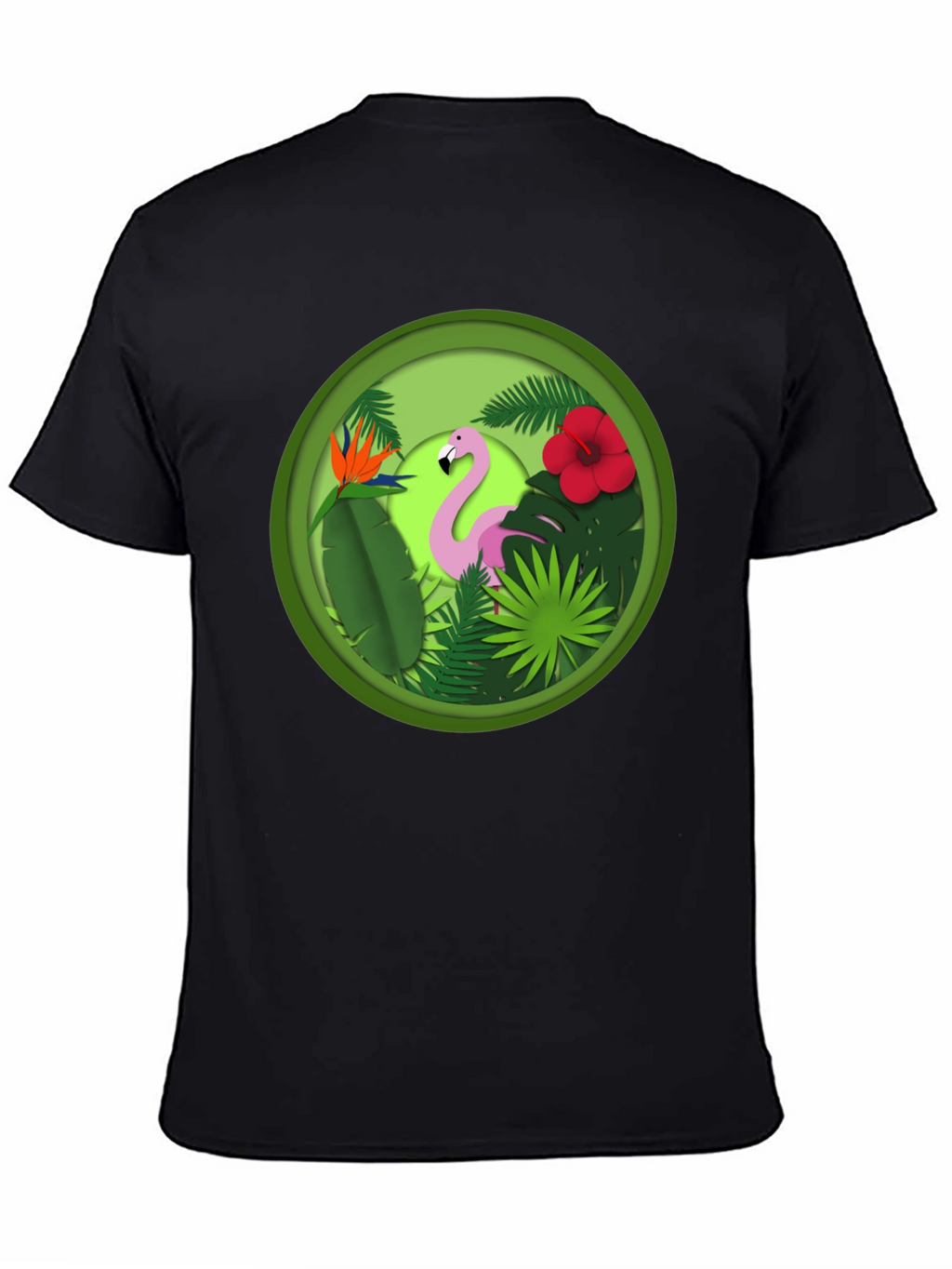 Tropical Flamingo T-Shirt - Unique Graphic Tee