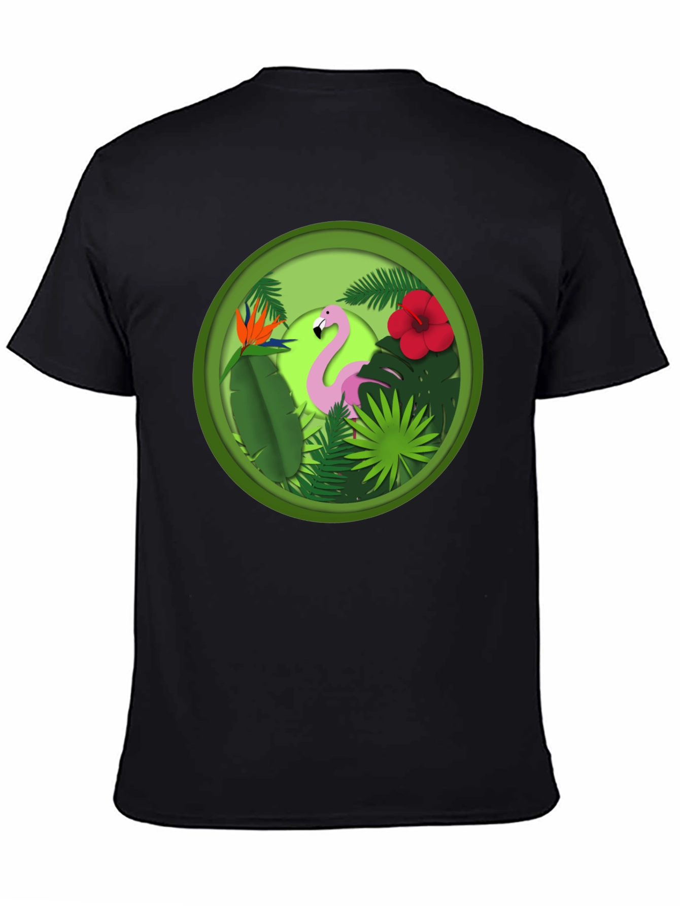 Tropical Flamingo T-Shirt - Unique Graphic Tee