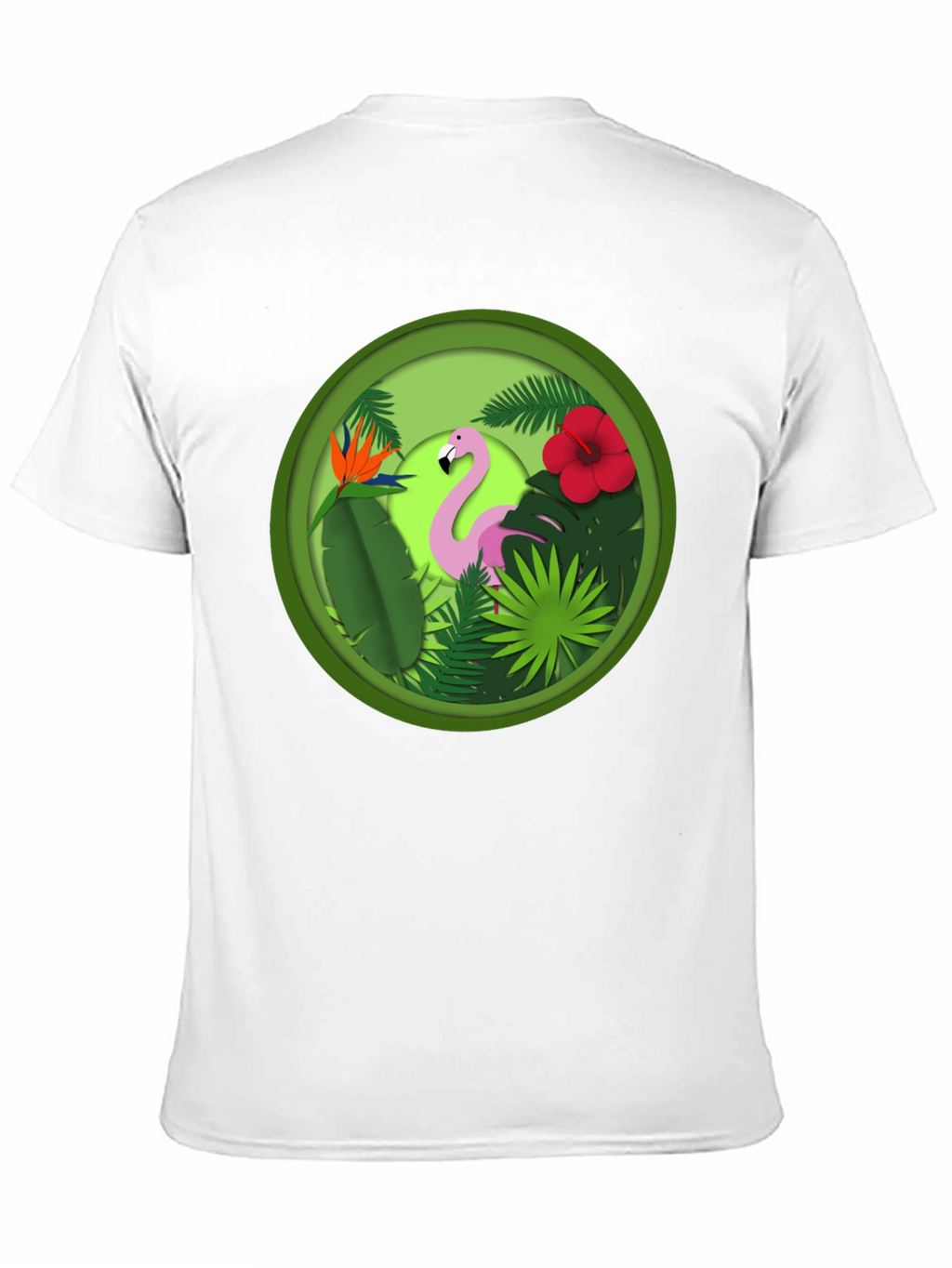 Tropical Flamingo T-Shirt - Unique Graphic Tee