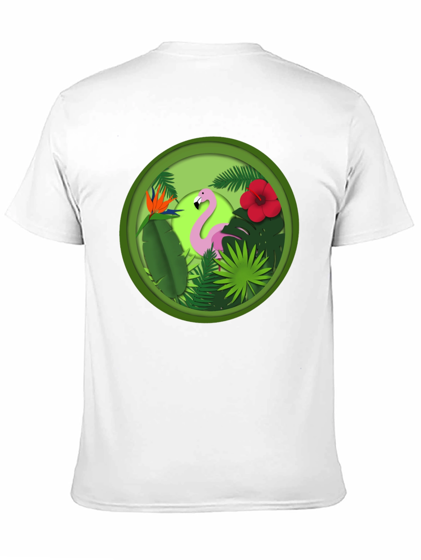 Tropical Flamingo T-Shirt - Unique Graphic Tee