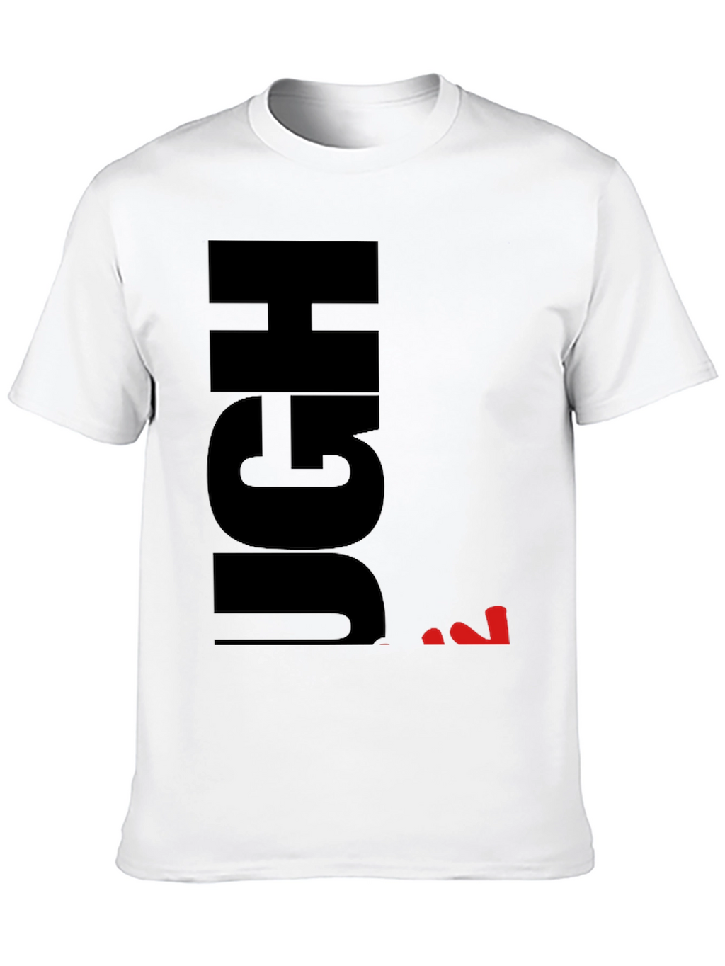 Ugh Sarcastic Graphic T-Shirt - Black