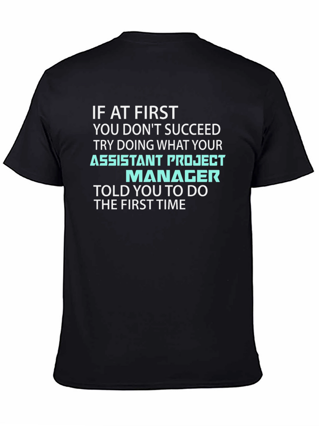 Assistant Project Manager T-Shirt - Funny Work Tee