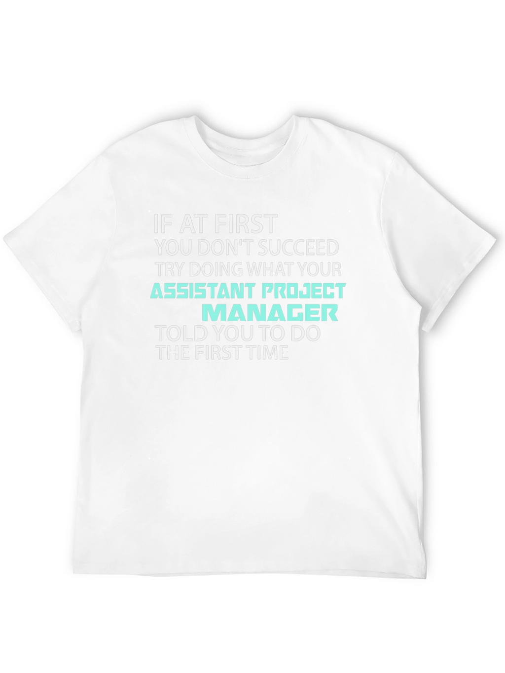 Assistant Project Manager T-Shirt - Funny Work Tee