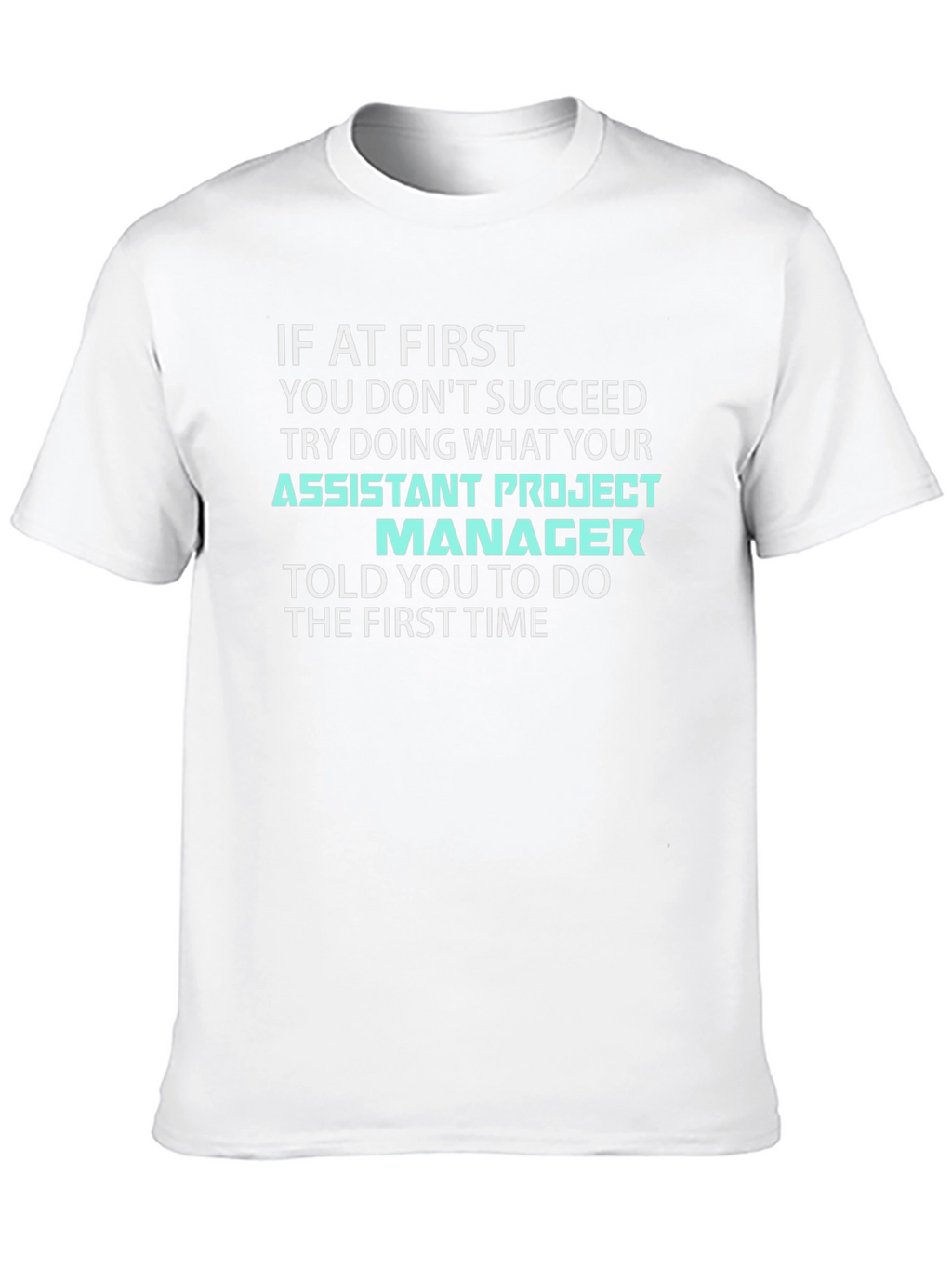 Assistant Project Manager T-Shirt - Funny Work Tee