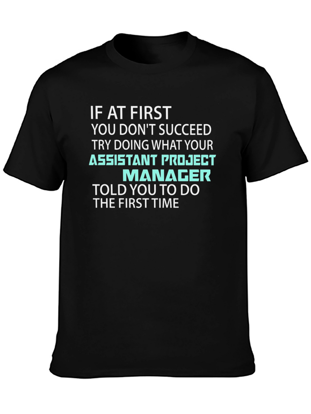 Assistant Project Manager T-Shirt - Funny Work Tee