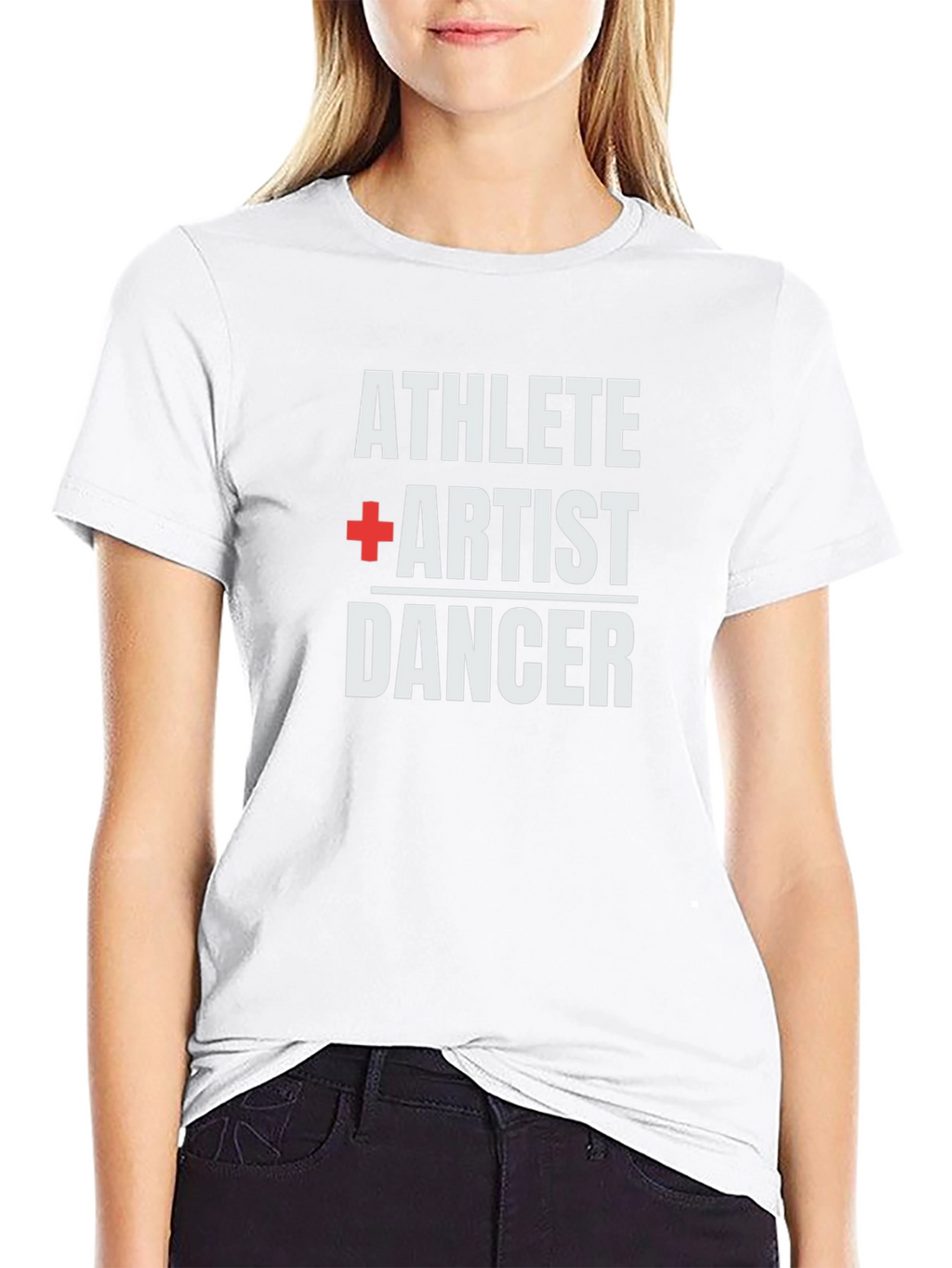 Athlete Artist Dancer Graphic T-Shirt - Black