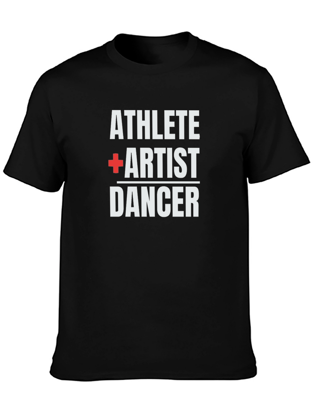 Athlete Artist Dancer Graphic T-Shirt - Black