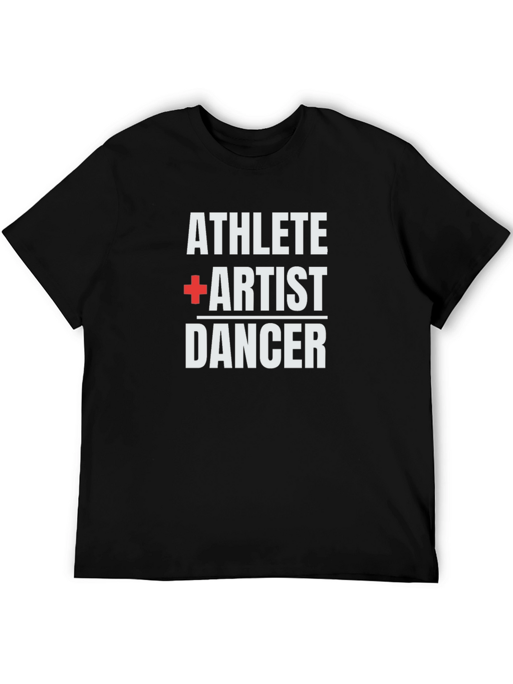 Athlete Artist Dancer Graphic T-Shirt - Black