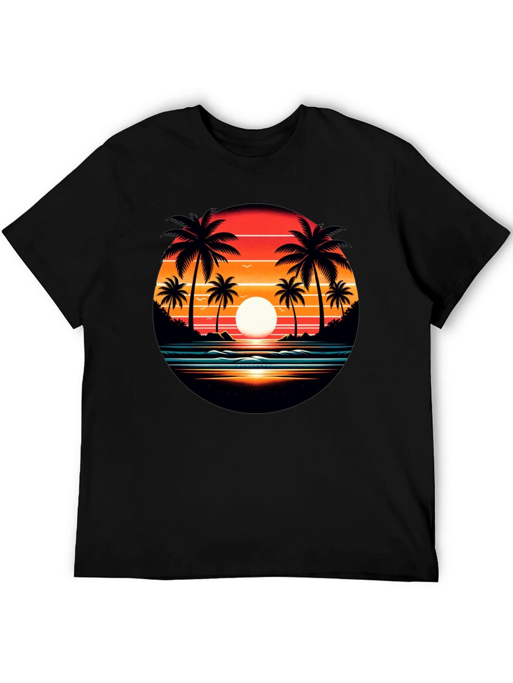 Sunset Palm Tree Graphic Tee