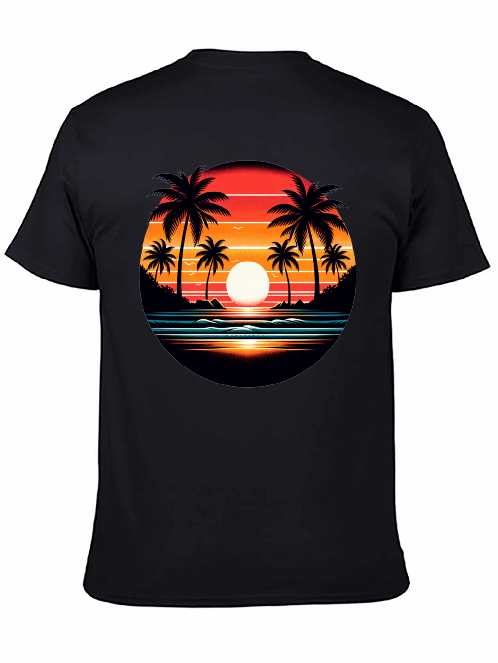 Sunset Palm Tree Graphic Tee