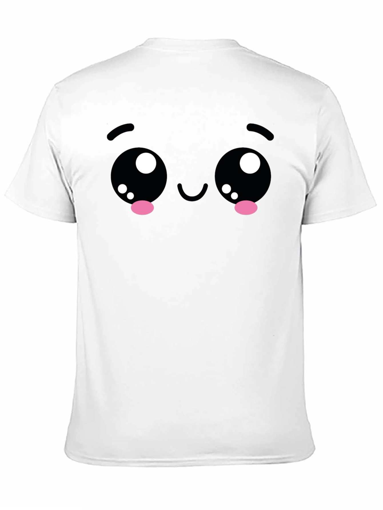 Kawaii Face Black T-Shirt - Cute Anime Style